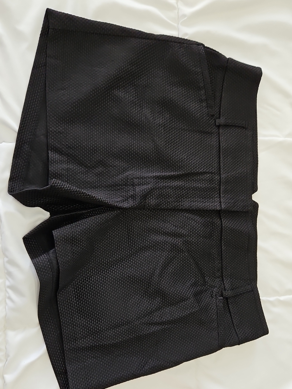 Soho Apparel Black Textured High-Waist Women’s Shorts